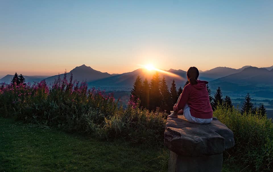 Oberallgäu Frau Bergschön