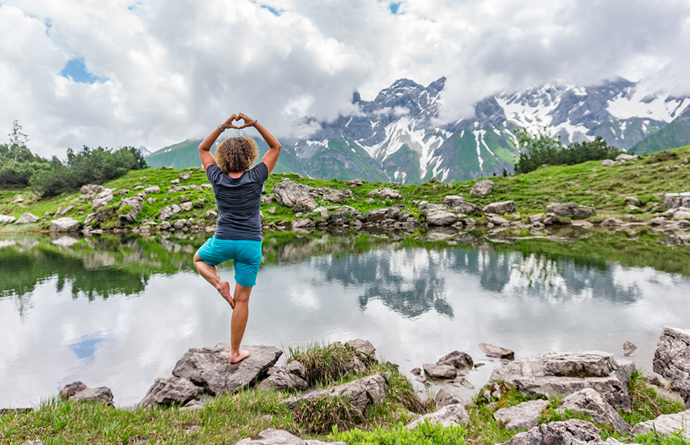 Frau Bergschön Oberallgäu Oberstdorf Guggersee Bergtour