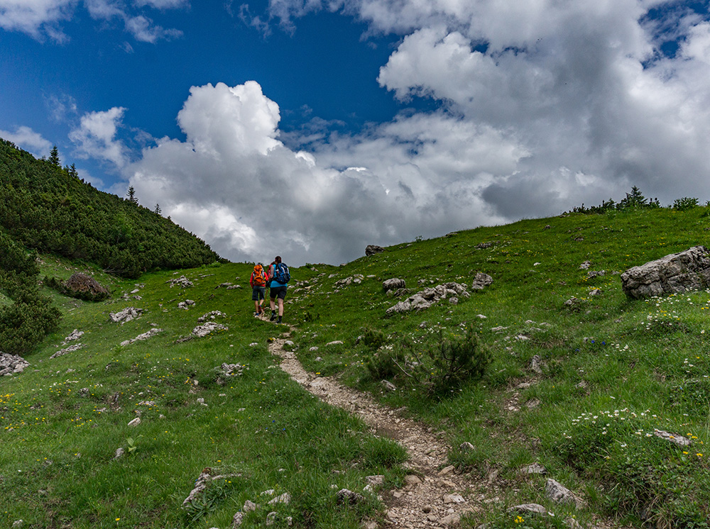 Frau Bergschön Oberallgäu Oberstdorf Guggersee Bergtour