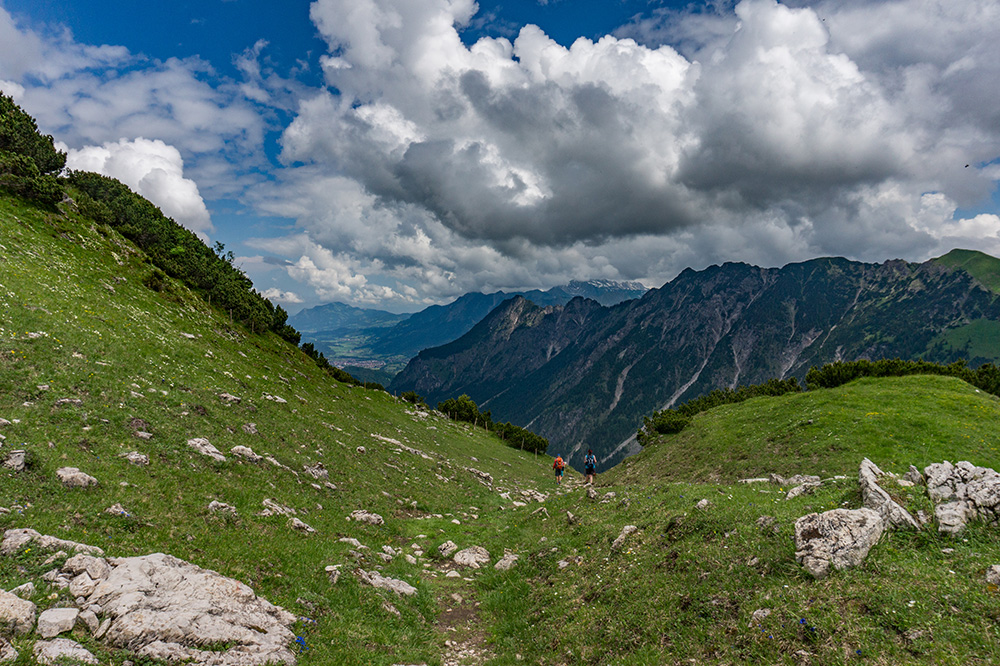 Frau Bergschön Oberallgäu Oberstdorf Guggersee Bergtour