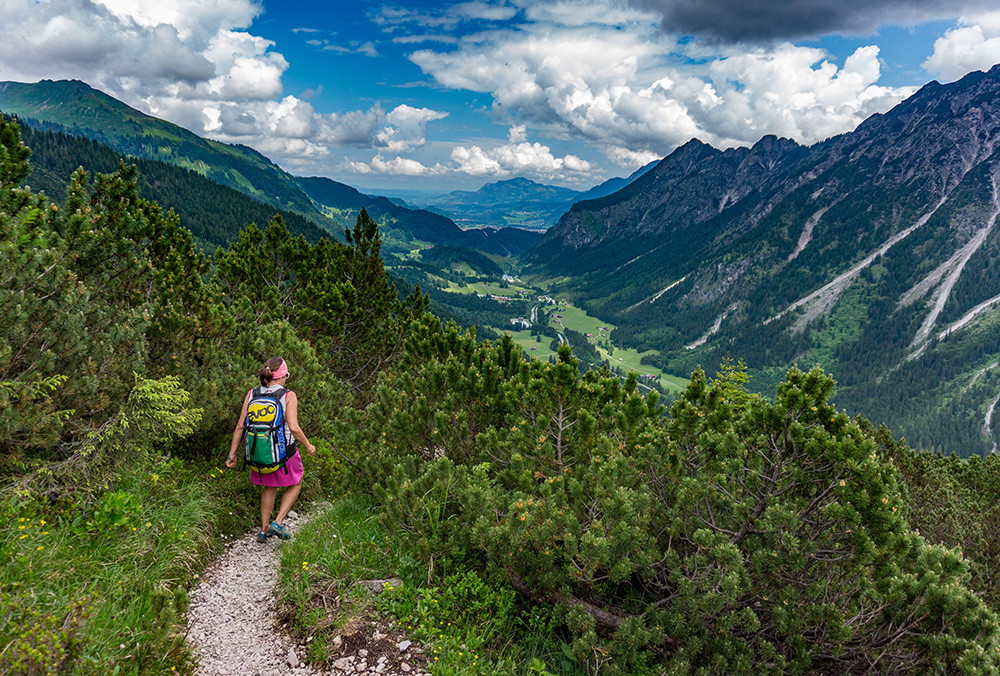 Frau Bergschön Oberallgäu Oberstdorf Guggersee Bergtour