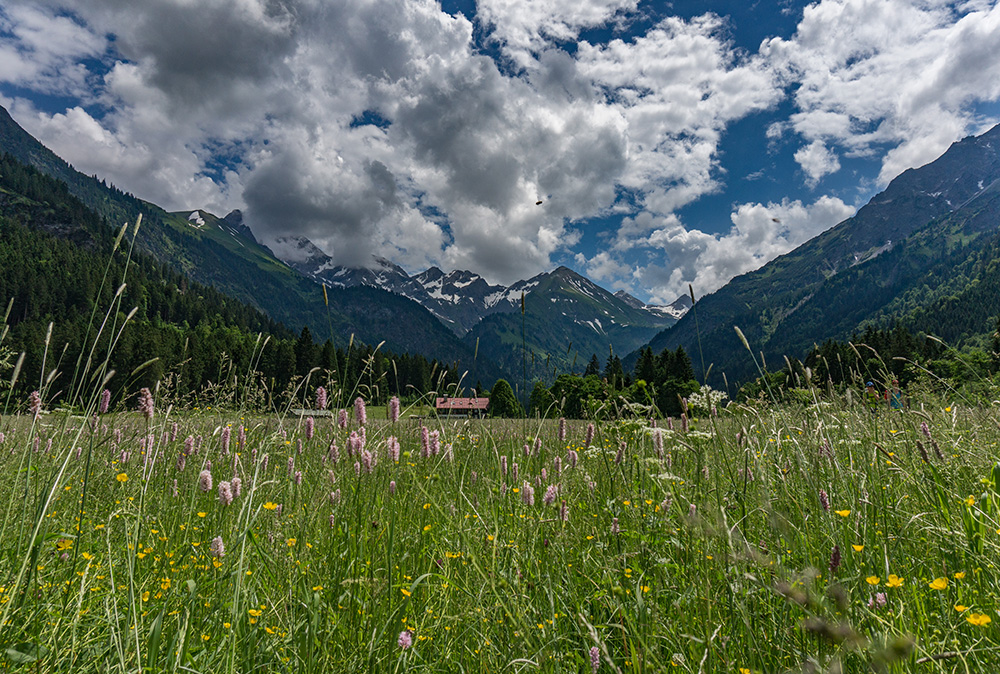 Frau Bergschön Oberallgäu Oberstdorf Guggersee Bergtour