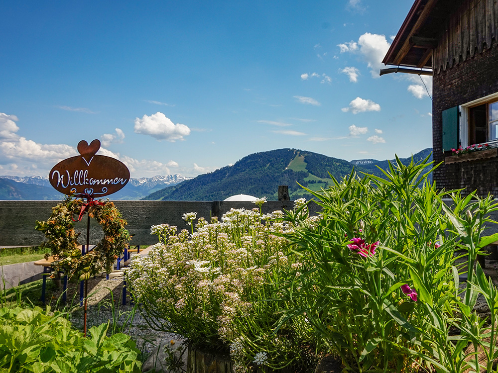 Frau BErgschön Siedelalpe Mädels Tour