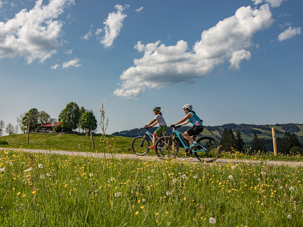 Frau BErgschön Siedelalpe Mädels Tour