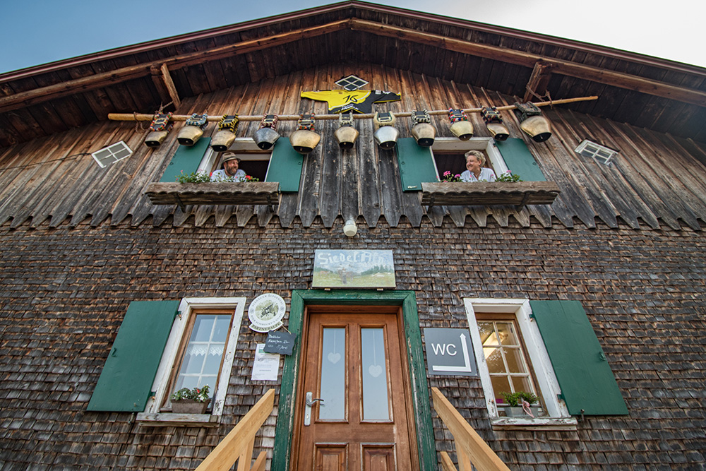 Frau BErgschön Siedelalpe Mädels Tour