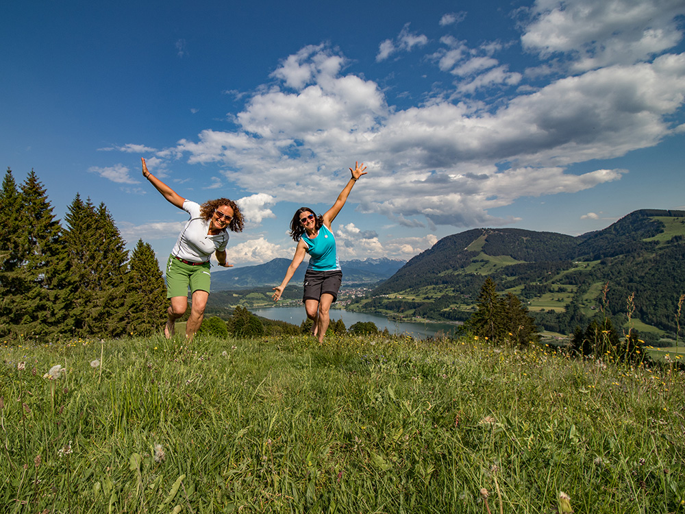 Frau BErgschön Siedelalpe Mädels Tour