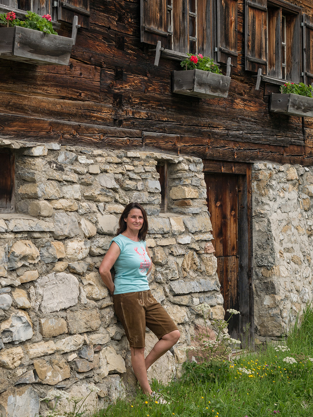 Frau Bergschön Oberallgäu Gerstruben Trachtengewand