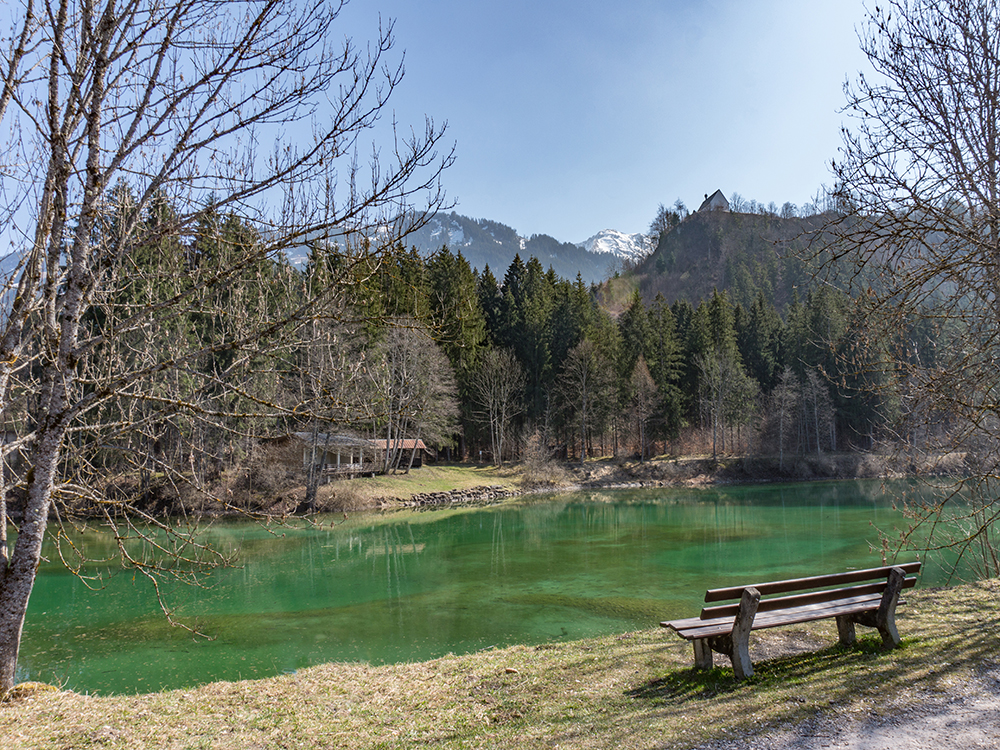 Frau Bergschön Illerdamm Biketour