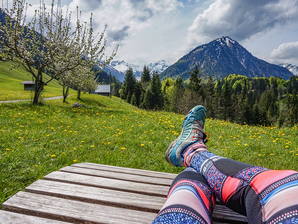 Bergschön Frau Oberstdorf Runde Sonntagstour