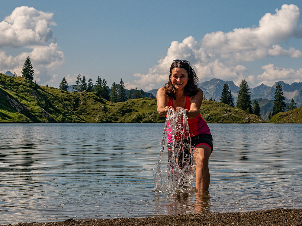 Frau Bergschön Oberallgäu Seealpsee