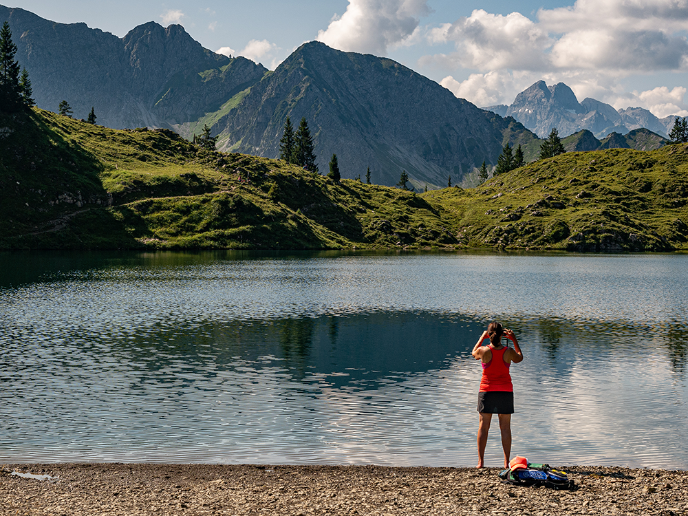 Frau Bergschön Oberallgäu Seealpsee