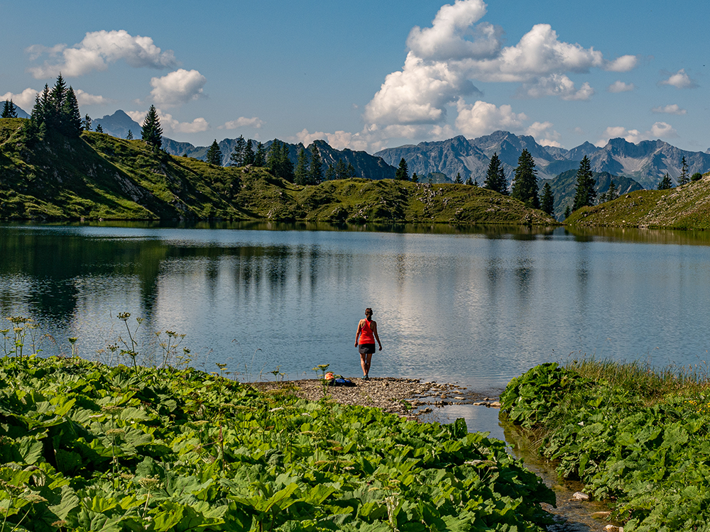 Frau Bergschön Oberallgäu Seealpsee