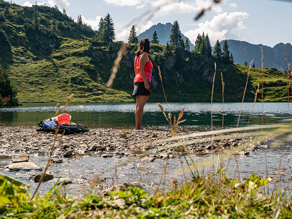 Frau Bergschön Oberallgäu Seealpsee