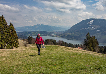 Frau Bergschön Siedelalpe Biketour