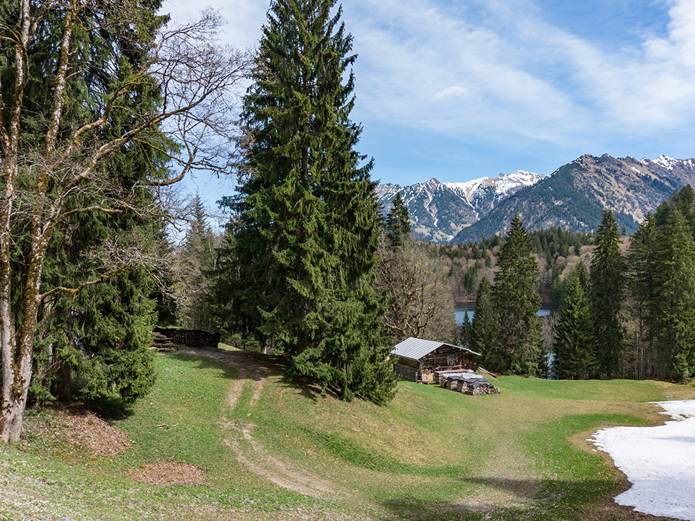 Frau Bergschön Freibergsee ins Stillachtal