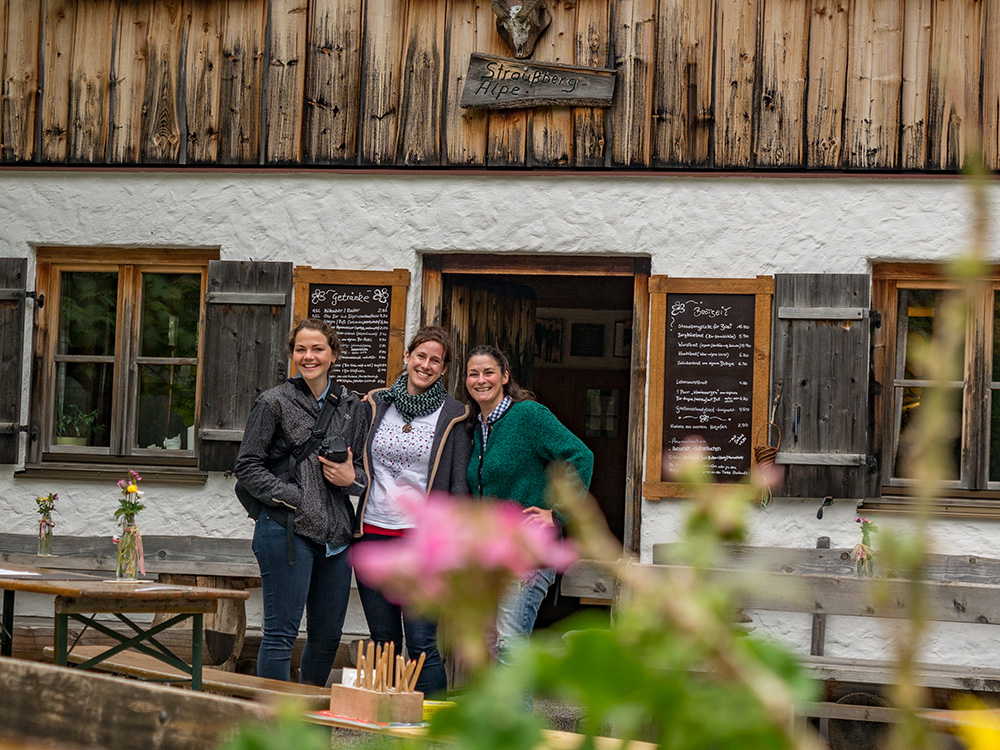 Frau Bergschön Oberallgäu Strausbergalpe