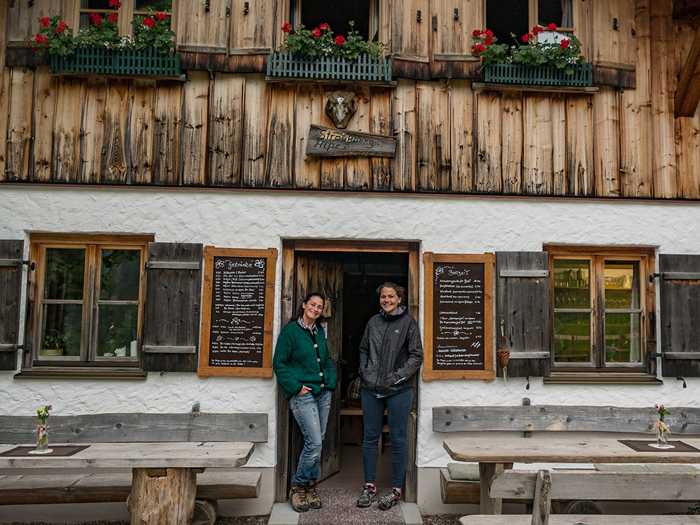 Frau Bergschön Oberallgäu Strausbergalpe