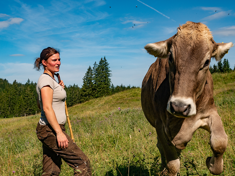 Frau Bergschön Strausbergalpe Alpgenuss