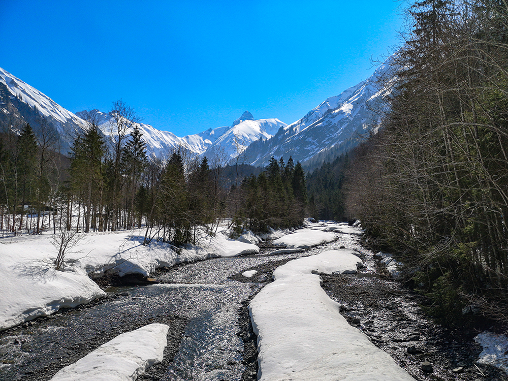 Frau Bergschön Trettachtal Oberstdorf