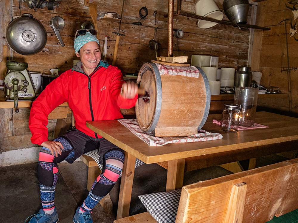 Frau Bergschoen Alpe Plättele Hintersteinertal