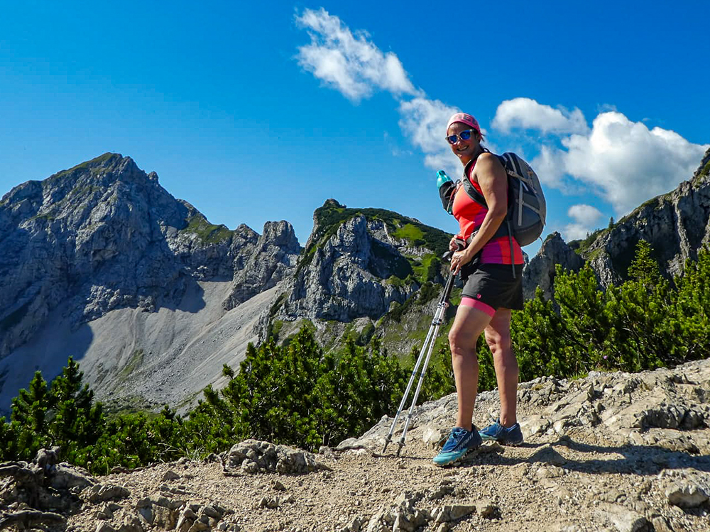 Frau Bergschoen Oytal Alpgenuss Käseralpe Gutenalpe Oberstdorf