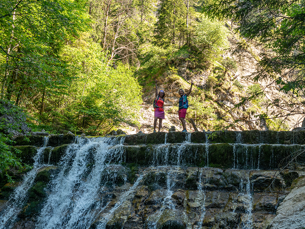 Frau Bergschoen Bike and Hike zum Sederer