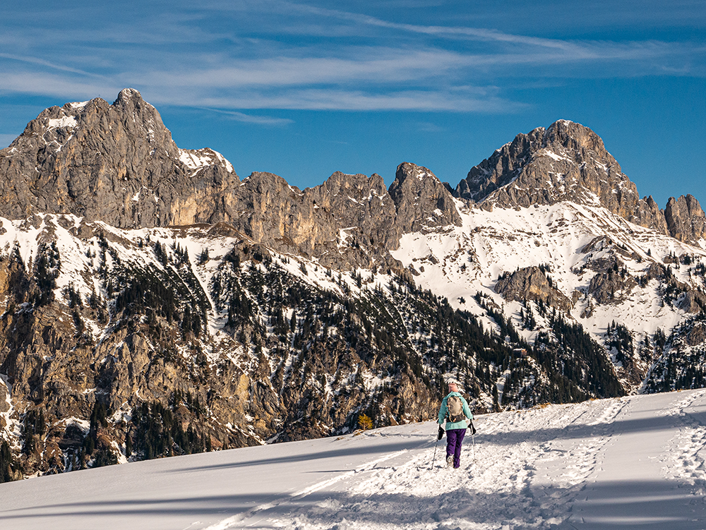 Frau Bergschön Naturschneeparadies Nesselwängle