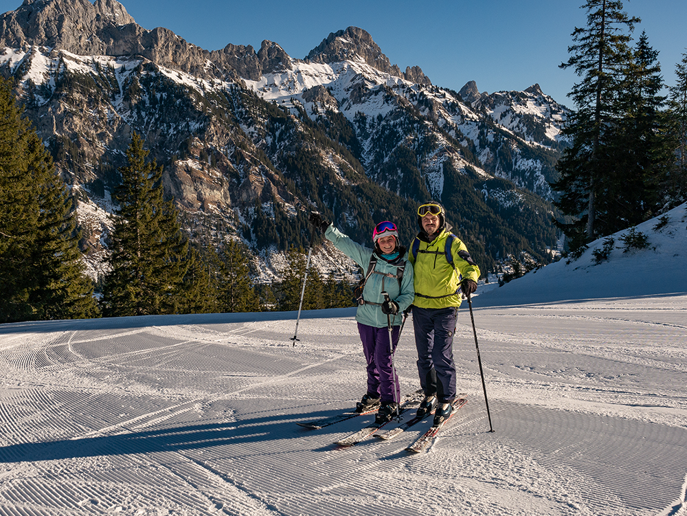 Frau Bergschön Naturschneeparadies Nesselwängle