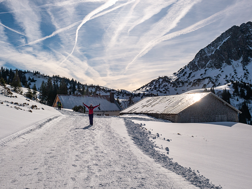 Frau Bergschön Naturschneeparadies Nesselwängle