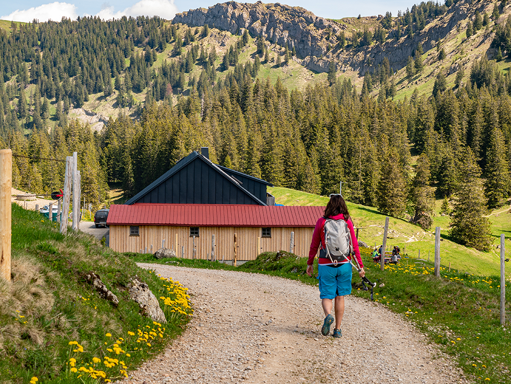 Frau Bergschoen Bike and Hike zum Sederer