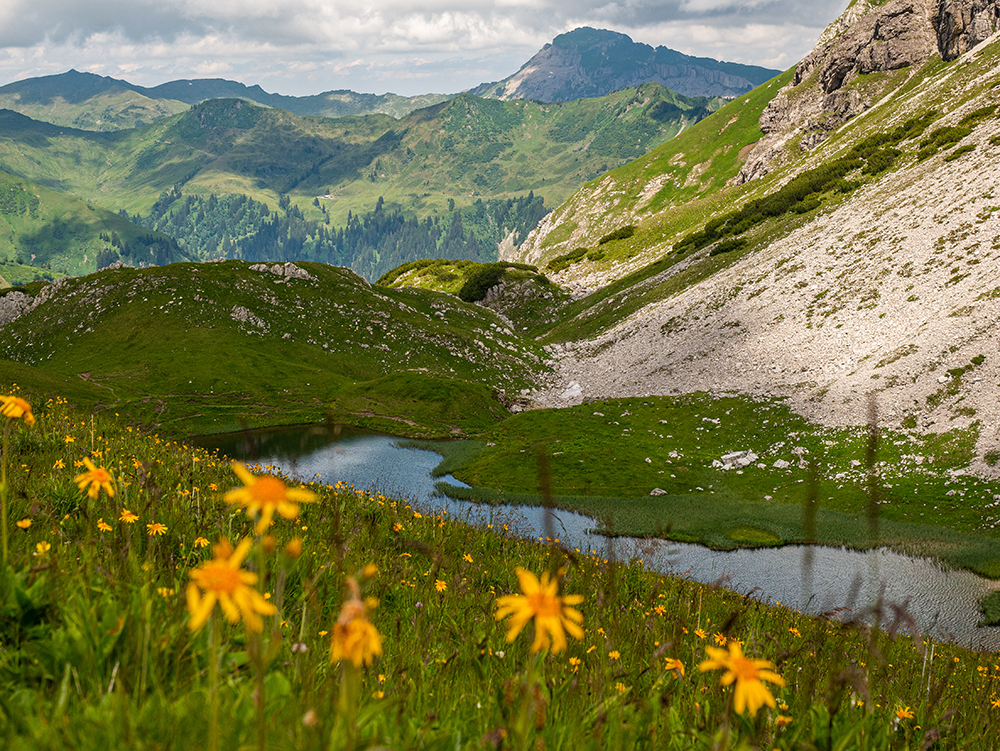 Frau Bergschoen Widerstein Kleinwalsertal Gemsteltal Bärgundtal