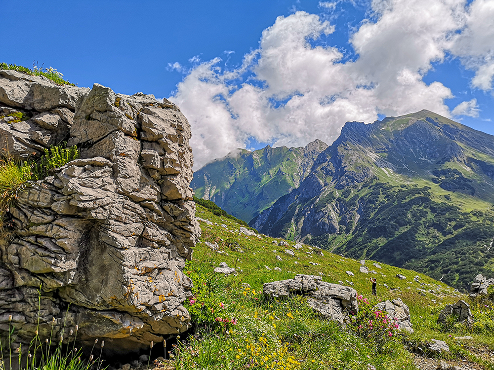 Frau Bergschoen Widerstein Kleinwalsertal Gemsteltal Bärgundtal