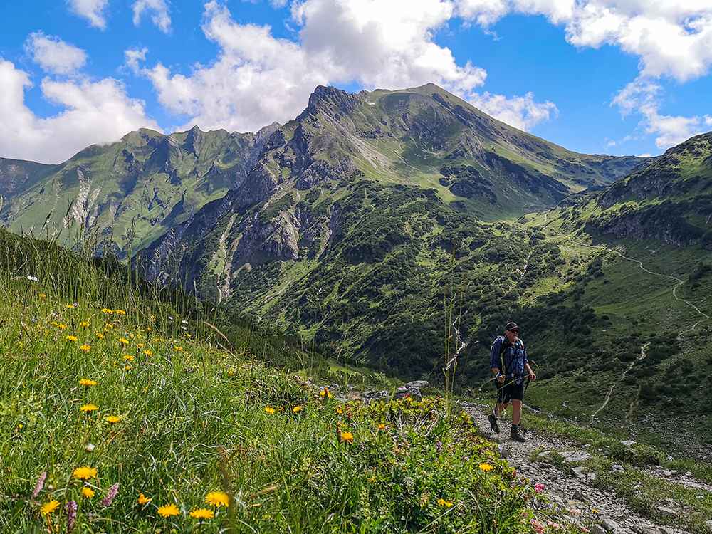 Frau Bergschoen Widerstein Kleinwalsertal Gemsteltal Bärgundtal