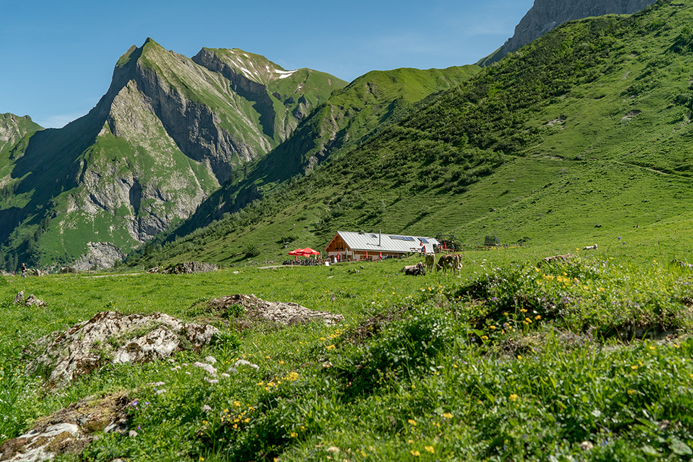 Bergschön Frau Alpen Allgäu Oberstdorf Oytal allgäuer Berge wandern lust