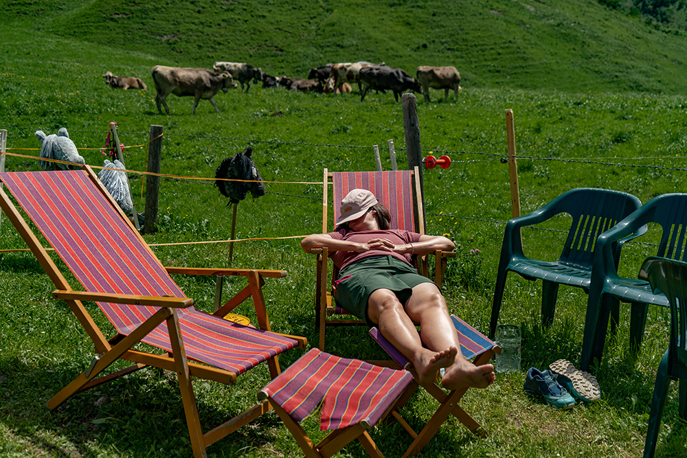 Bergschön Frau Alpen Allgäu Oberstdorf Oytal allgäuer Berge wandern lust