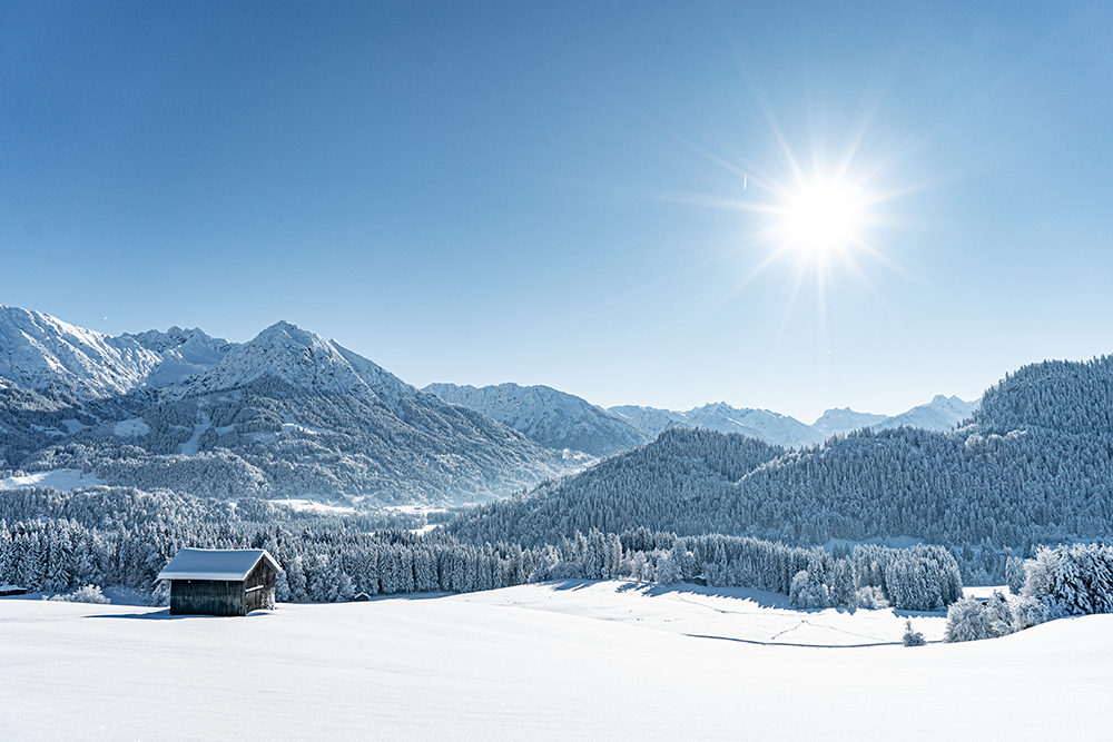 Winter in Oberstdorf Bergschön FrauBergschön