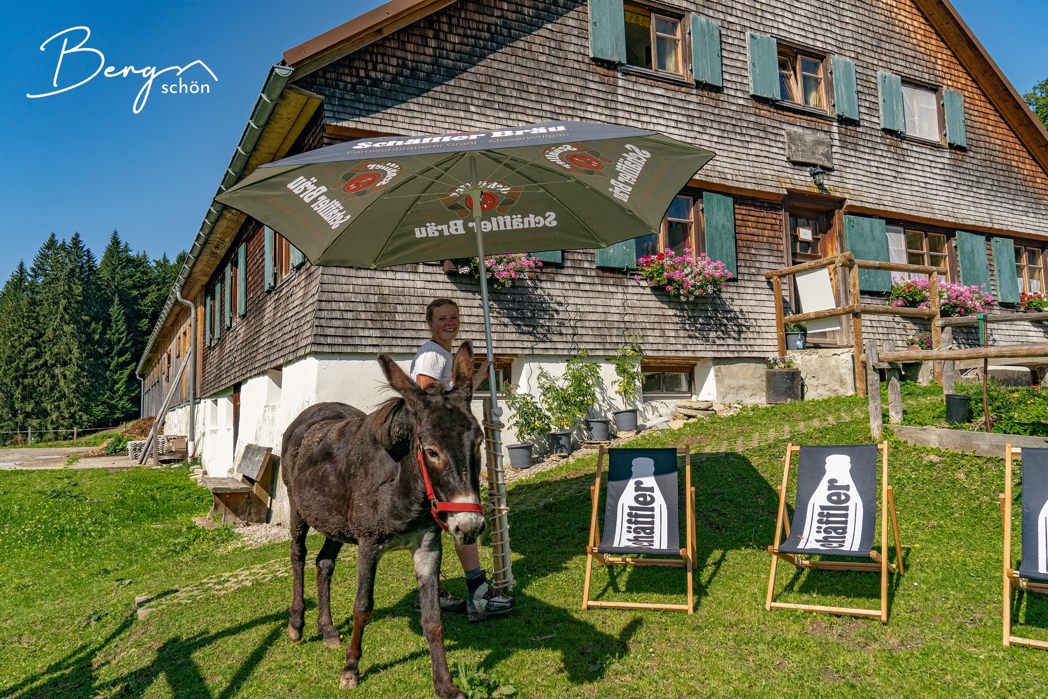 Alpe Remmelegg Steibis Oberstaufen Allgäu Oberallgäu Frau Bergschön