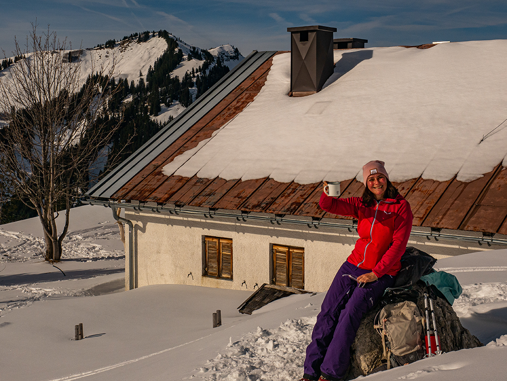 Frau Bergschön Naturschneeparadies Nesselwängle