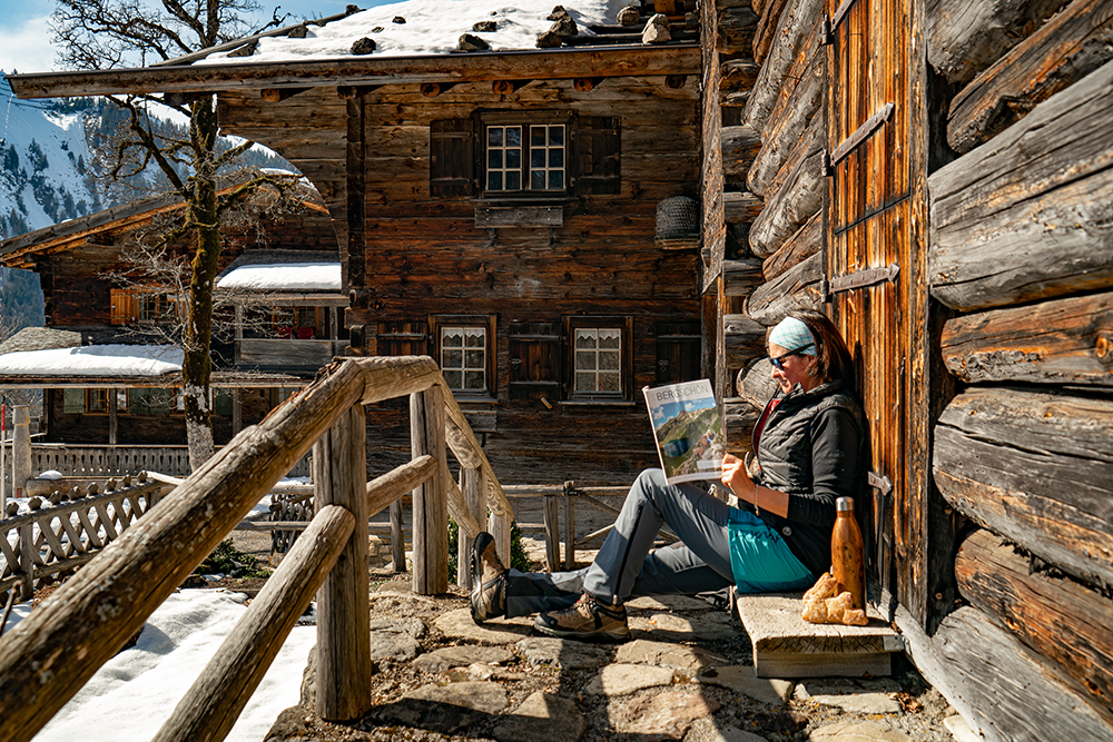 Gerstruben Winterwanderung Oberstdorf Dietersberg Sonnige Bergbauerndorf